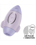 SATISFYER - MISSION CONTROL VIBRATORE PICCOLO BLU A DOPPIO IMPULSO