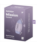 SATISFYER - MISSION CONTROL VIBRATORE PICCOLO BLU A DOPPIO IMPULSO