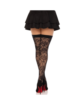 LEG AVENUE - ROSE SELVATICHE NET STOCK NERO