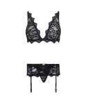 LIVCO CORSETTI FASHION - BELITA LC 90231 REGGISENO + SLIP + REGGISENO NERO L/XL