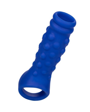 ADMIRAL - COPERTURA PER PENE CON PERLINE IN SILICONE LIQUIDO BLU