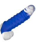 ADMIRAL - COPERTURA PER PENE CON PERLINE IN SILICONE LIQUIDO BLU