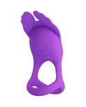 PRETTY LOVE - ANELLO PER PENE VIBRANTE 7 VIBRAZIONI IN SILICONE VIOLA