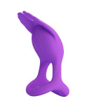 PRETTY LOVE - ANELLO PER PENE VIBRANTE 7 VIBRAZIONI IN SILICONE VIOLA