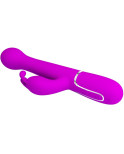 PRETTY LOVE - VIBRATORE DEJON RABBIT 3 IN 1 VIOLA MULTIFUNZIONE