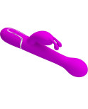 PRETTY LOVE - VIBRATORE DEJON RABBIT 3 IN 1 VIOLA MULTIFUNZIONE