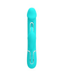 PRETTY LOVE - VIBRATORE DEJON RABBIT 3 IN 1 MULTIFUNZIONE VERDE ACQUA