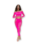 CHILIROSE - CR 4632 TOP E PANTALONE FUCSIA S/L