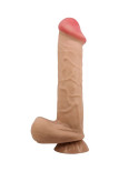 PRETTY LOVE - DILDO REALISTICO SLIDING SKIN SERIES CON VENTOSA SCORREVOLE DELLA PELLE FLESH 26 CM