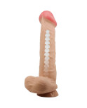 PRETTY LOVE - DILDO REALISTICO SLIDING SKIN SERIES CON VENTOSA SCORREVOLE DELLA PELLE FLESH 26 CM