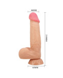 PRETTY LOVE - DILDO REALISTICO SLIDING SKIN SERIES CON VENTOSA SCORREVOLE DELLA PELLE 21,8 CM