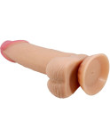 PRETTY LOVE - DILDO REALISTICO SLIDING SKIN SERIES CON VENTOSA SCORREVOLE DELLA PELLE 19,4 CM