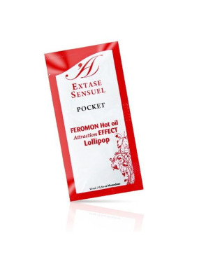 EXTASE SENSUAL - OLIO DA MASSAGGIO AI FEROMONI EFFETTO CALORE LOLLIPOP 10 ML