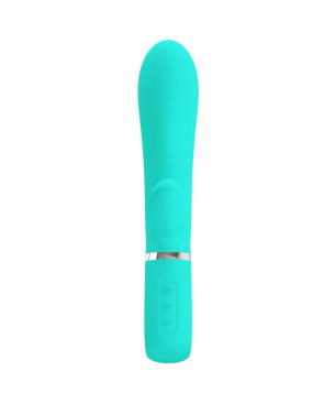 PRETTY LOVE - VIBRATORE MULTIFUNZIONE G-SPOT THOMAS VERDE ACQUA