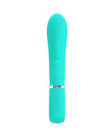 PRETTY LOVE - VIBRATORE MULTIFUNZIONE G-SPOT THOMAS VERDE ACQUA