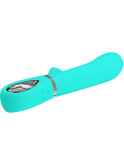 PRETTY LOVE - VIBRATORE MULTIFUNZIONE G-SPOT THOMAS VERDE ACQUA