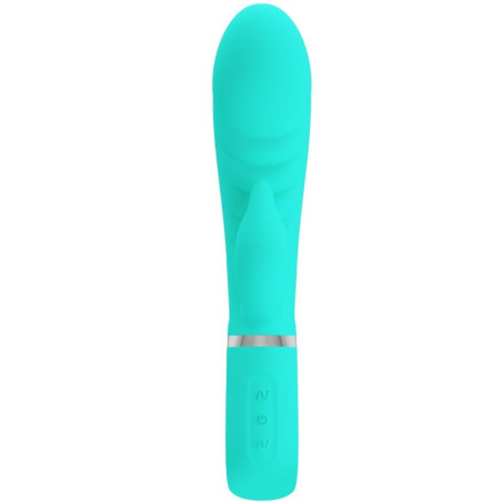 PRETTY LOVE - VIBRATORE MULTIFUNZIONE G-SPOT PRESCOTT VERDE ACQUA