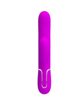 PRETTY LOVE - VIBRATORE MULTIFUNZIONE PERLITA 3 IN 1 G-SPOT VIOLA