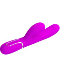 PRETTY LOVE - VIBRATORE MULTIFUNZIONE PERLITA 3 IN 1 G-SPOT VIOLA