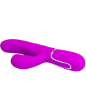 PRETTY LOVE - VIBRATORE MULTIFUNZIONE PERLITA 3 IN 1 G-SPOT VIOLA