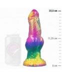 EPIC - DILDO IRIS CON TESTICOLI ARCOBALENO DI PIACERE