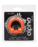 CALIFORNIA EXOTICS - ALPHA ANELLO DUAL BALL ARANCIONE