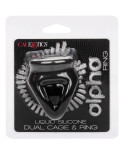 CALIFORNIA EXOTICS - ALPHA ANELLO DUAL CAGE NERO