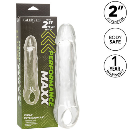 CALIFORNIA EXOTICS - PERFORMANCE MAXX CLEAR EXTENSION 7,5 TRASPARENTE