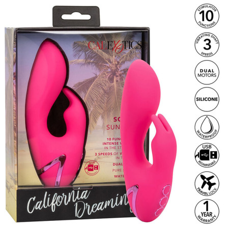 CALIFORNIA EXOTICS - SO. VIBRATORE CAL SUNSHINE RABBIT FUCSIA DI CALIFORNIA DREAMING