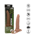 CALIFORNIA EXOTICS - PERFORMANCE MAXX RICARICABILE DOPPIO PENETRATORE MARRONE PELLE