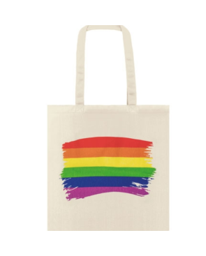 PRIDE - BORSA BANDIERA LGBT IN COTONE