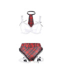 SUBBLIME - COSTUME SEXY DA SCUOLA CON REGGISENO L/XL