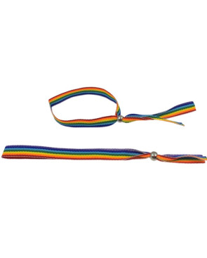 PRIDE - BRACCIALE A SFERA IN ARGENTO CON BANDIERA LGBT