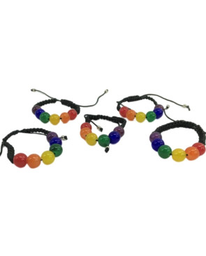 PRIDE - BRACCIALE CON PALLA PICCOLO LGBT FLAG