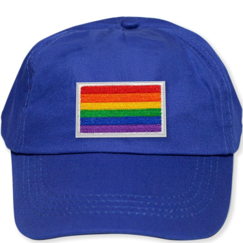 PRIDE - CAPPELLINO BLU CON LA BANDIERA LGBT