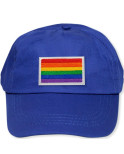 PRIDE - CAPPELLINO BLU CON LA BANDIERA LGBT