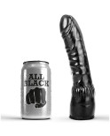 ALL BLACK - DILDO NERO REALISTICO 20 CM