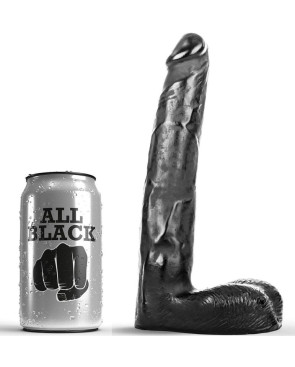 ALL BLACK - DILDO REALISTICO 21 CM