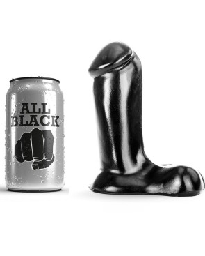 ALL BLACK - DILDO REALISTICO 14 CM