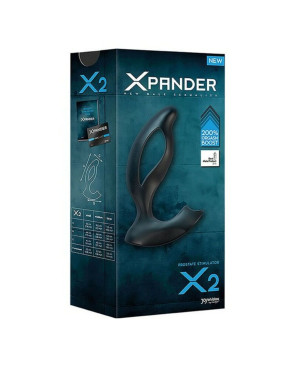 Massaggiatore per Prostata Xpander X2 Silicone Noir Joydivision (11,5 cm) Nero