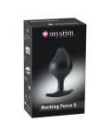 Butt Plug Rocking Force Mystim 5 Nero (9,5 cm)