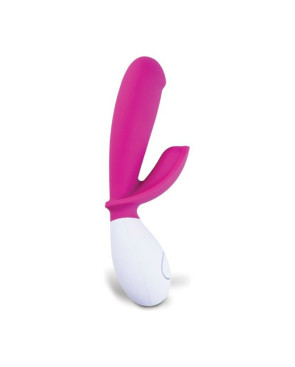 Vibratore Snuggle Doppia Stimolazione Lovelife by OhMiBod AT015 Bianco/Rosa