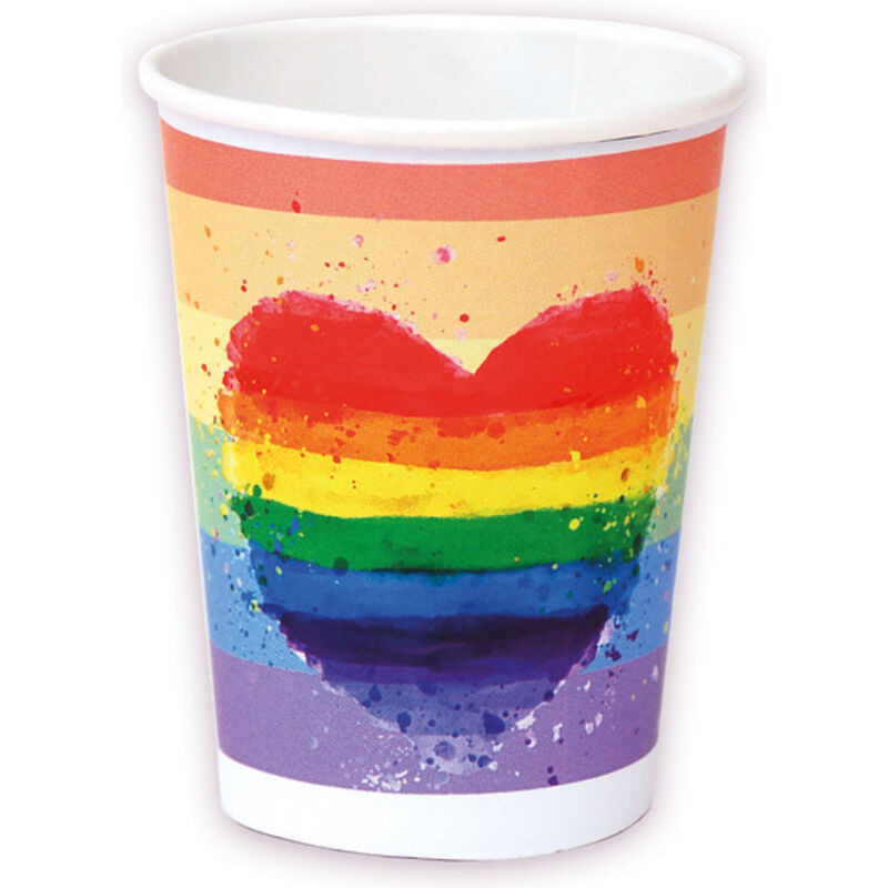 PRIDE - SET 8 TAZZE CON BANDIERA LGBT