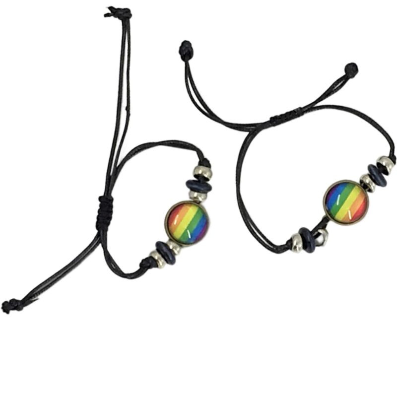 PRIDE - BRACCIALE A CERCHIO CENTRALE LGBT FLAG