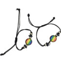 PRIDE - BRACCIALE A CERCHIO CENTRALE LGBT FLAG