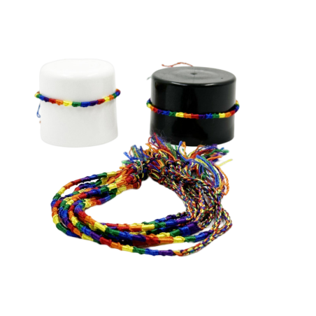 PRIDE - FINE THREAD LGTB FLAG BRACELET