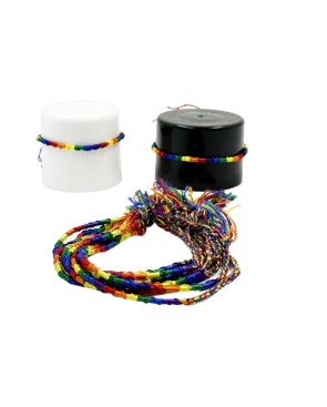 PRIDE - FINE THREAD LGTB FLAG BRACELET