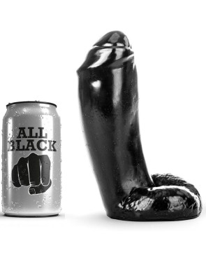 ALL BLACK - DILDO REALISTICO 18 CM