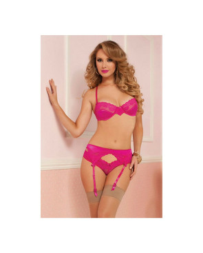 Set di Lingerie Seven Til Midnight Corallo (3 pcs)