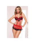 Set di Lingerie Seven Til Midnight Rosso/Nero